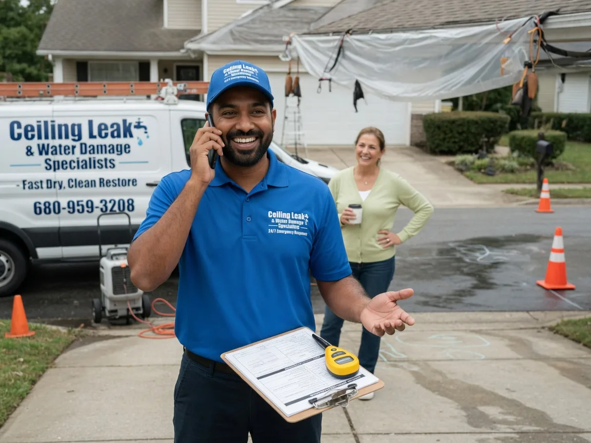 Ceiling Leak Cleanup Wagoner, OK FAQs
